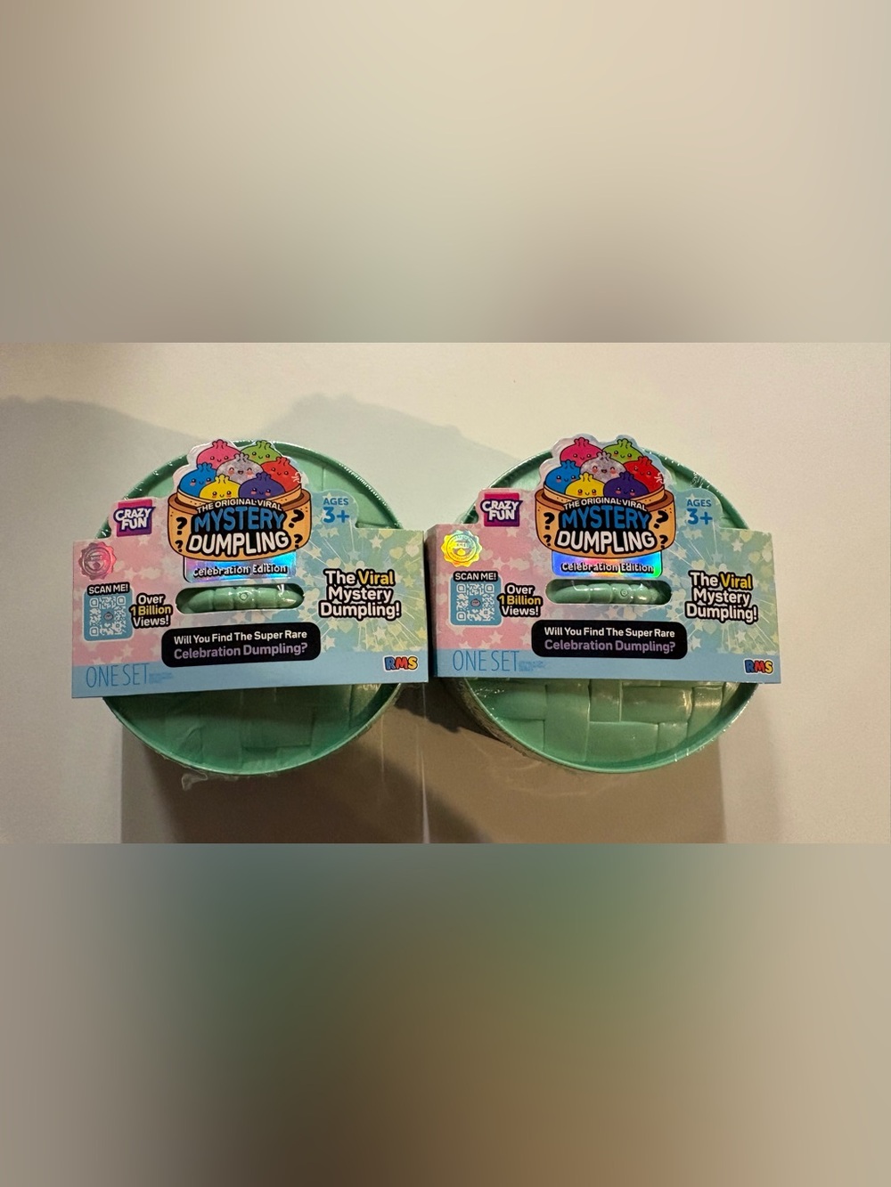 2-Pack Mystery Squishy Dumpling Celebration Edition Crazy Fun NEW Sealed 🎉